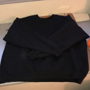 Black Hanes crew neck